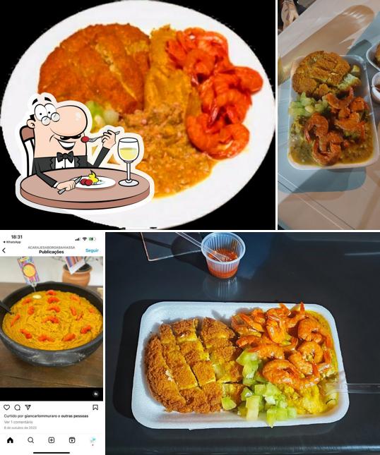 Platos en Acarajé Sabor da Bahia, Acaraje Brasília, Acarajé Riacho Fundo 1, Acarajé no Guará,