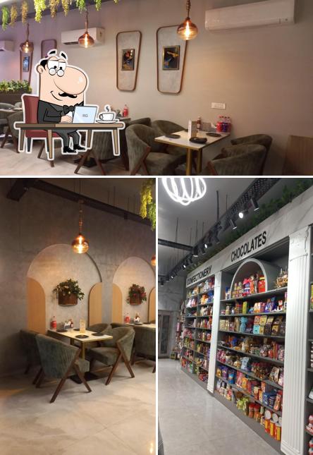 Take a seat at one of the tables at Daawat The Treat