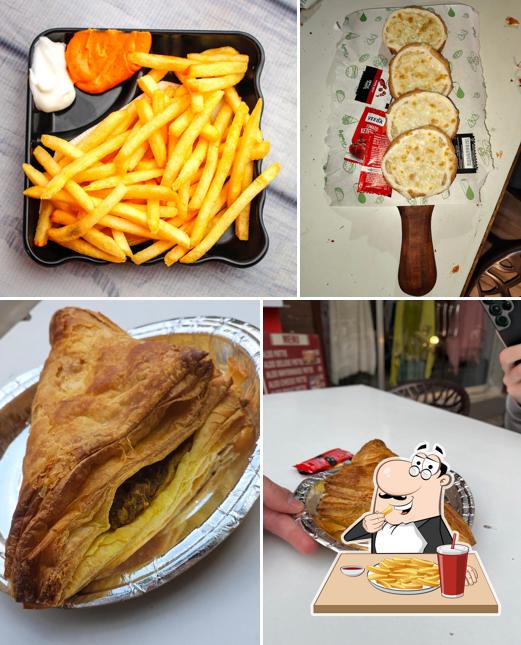 French fries at PIZZA AND BUNNS