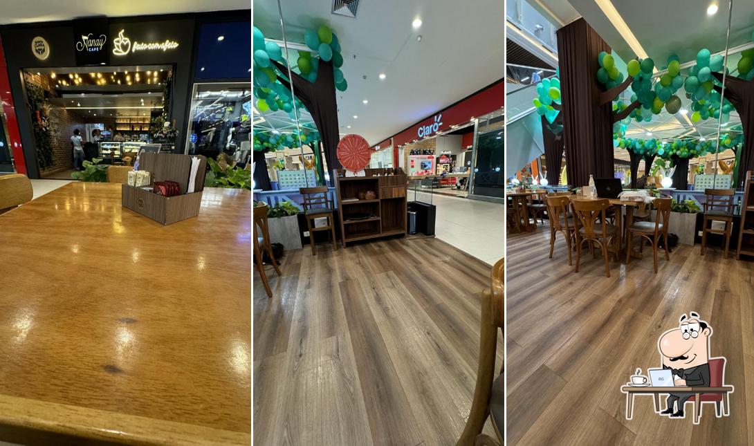 O interior do Nanay Café