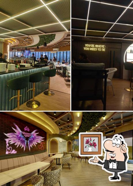 Take a seat at one of the tables at Light House Cafe