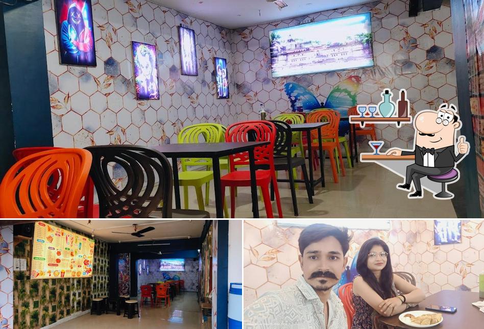 Take a seat at one of the tables at Indori Cafe