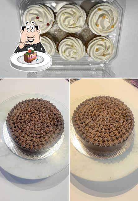 Chocolate cake at The Grin Bake House