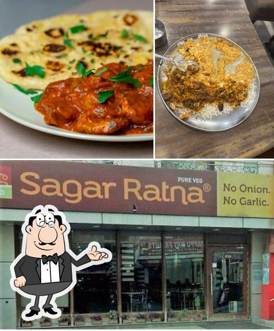 The interior of Sagar Restaurant