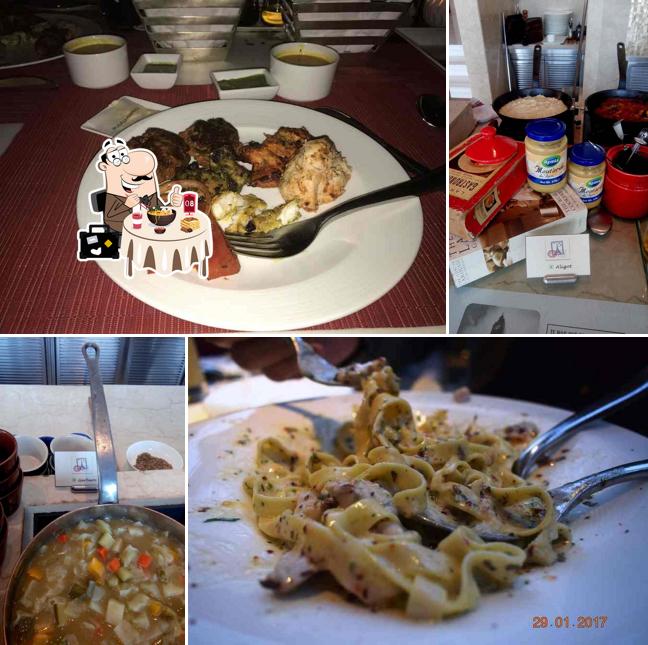 Food at The Piano Bar & Cigar Lounge