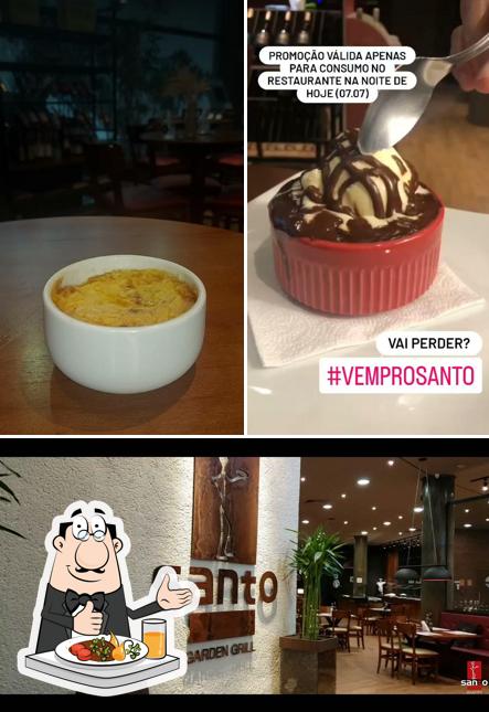 Creme brulée em Santo Garden