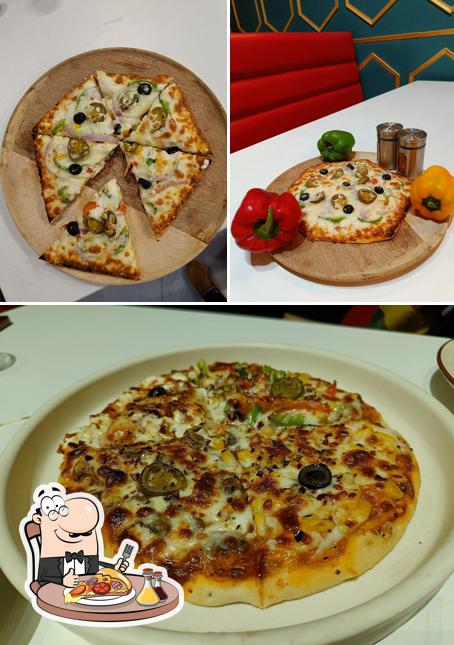 Get pizza at BBoys Restaurant