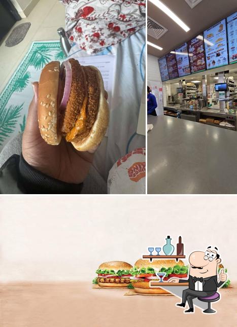 This is the photo displaying interior and food at Burger King