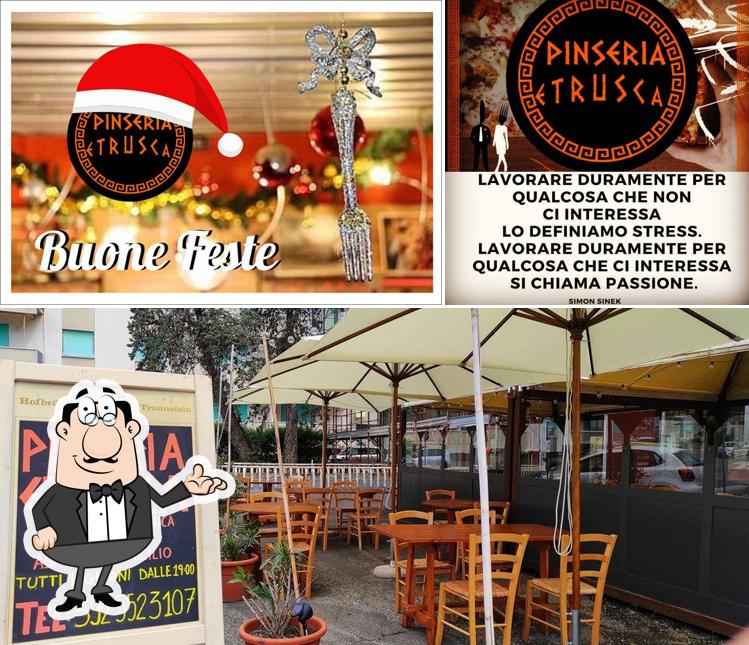 Gli interni di Pinseria Etrusca