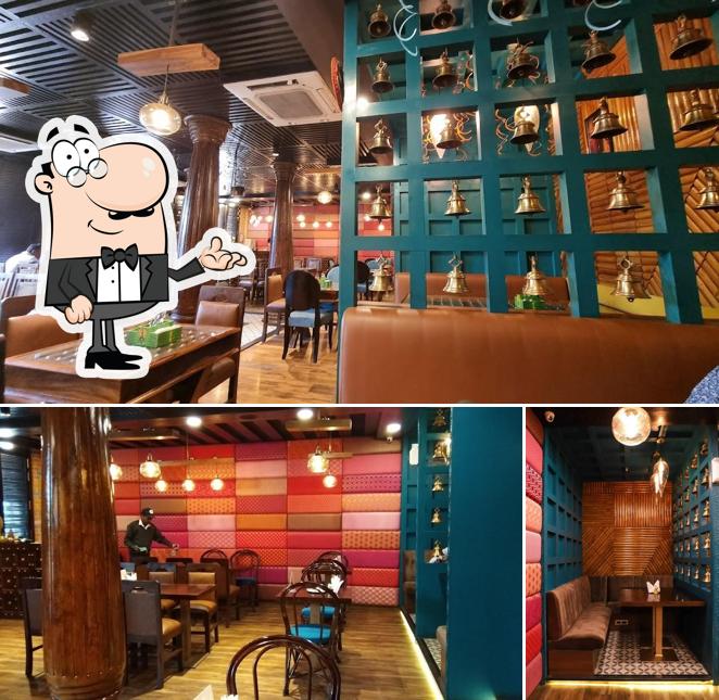 The interior of Sagar Ratna