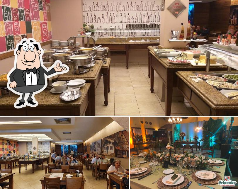 O interior do Churrascaria Schneider