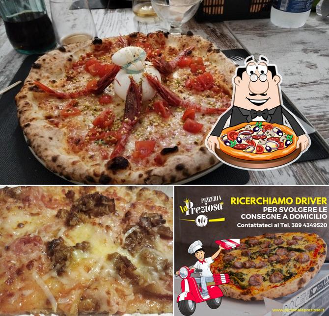 A Pizzeria La Preziosa, puoi ordinare una bella pizza
