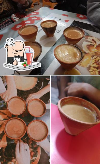 Enjoy a beverage at Egg Z Place