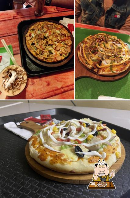 Pick different types of pizza