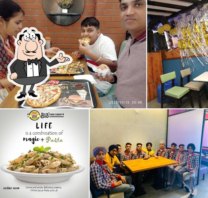 The interior of B13 Food Court, Barnala