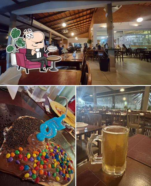 O interior do Ritorna Restaurante e Pizzaria