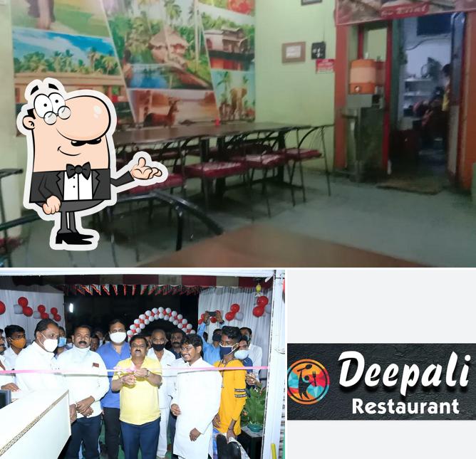 The interior of Deepali Restaurant