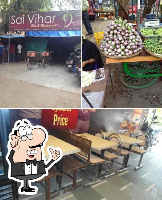 The interior of Hotel Sai Vihar Family Restaurant & Bar