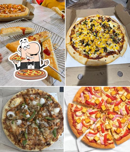 Pick various kinds of pizza