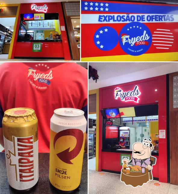 Desfute uma tulipa de cerveja leve ou escura