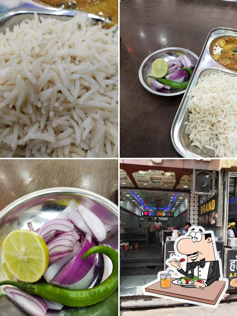 Food at Laxmi hotal Goverdhan Rd