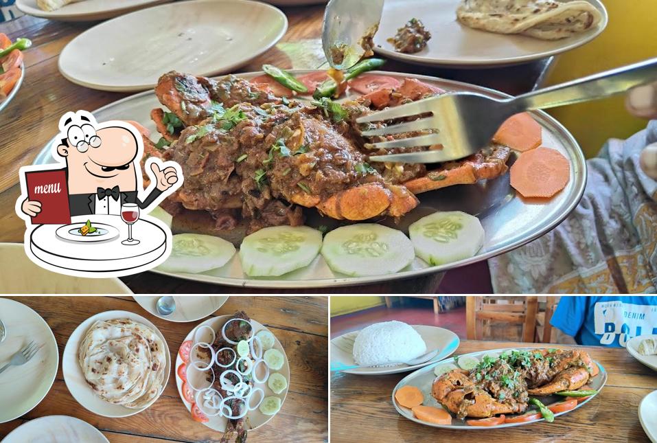 Food at Babu's Cafe