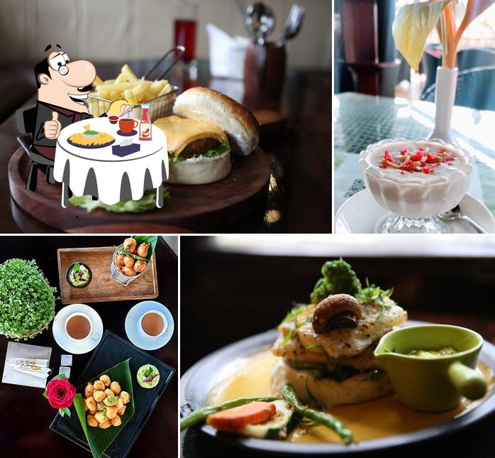 Order a burger at Monarch Lounge & Restaurant