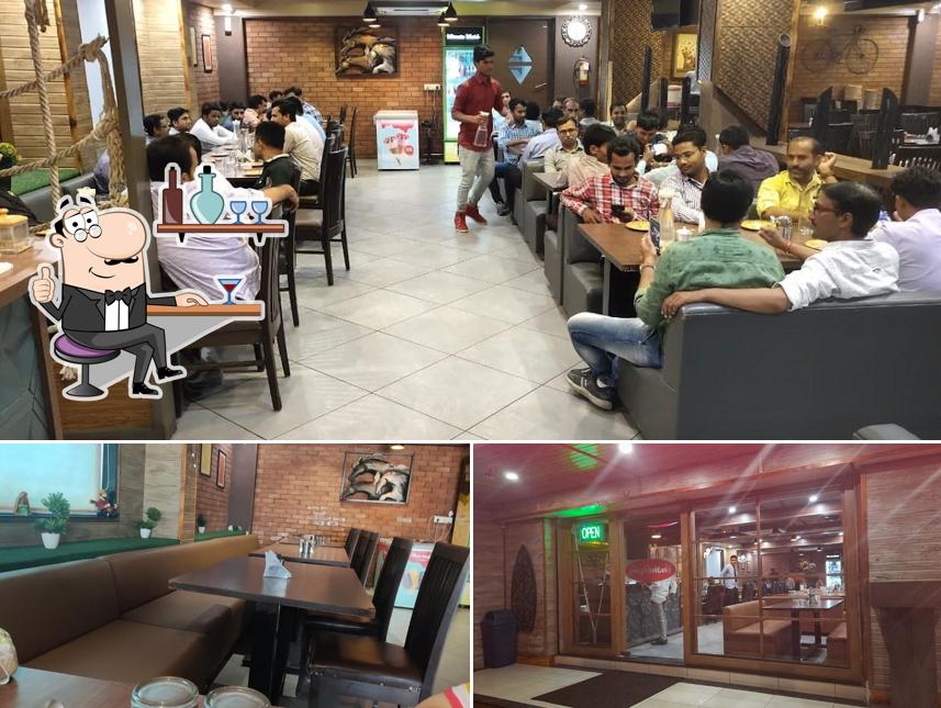 The interior of Shree Marutinandan kathiawadi & garden restaurant