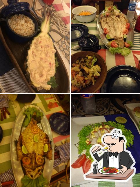 Comida em Restaurante pescador jeri