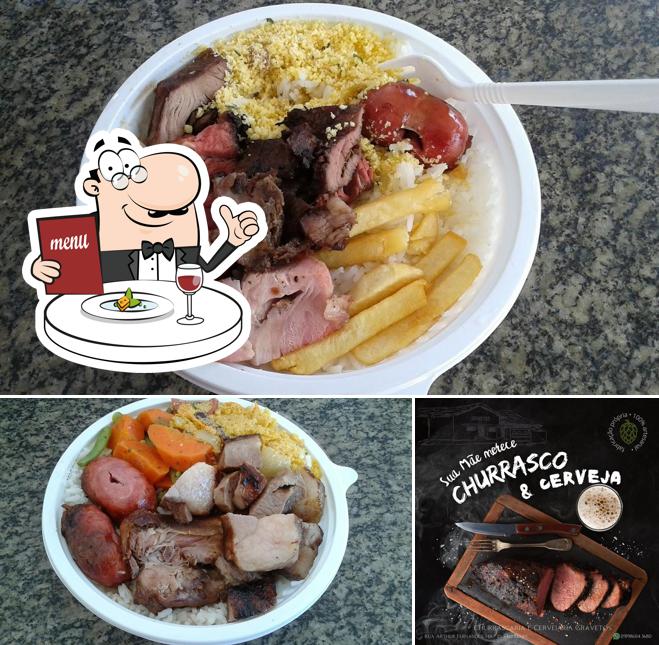 Platos en Gravetos Valinhos, Churrascaria e Cervejaria