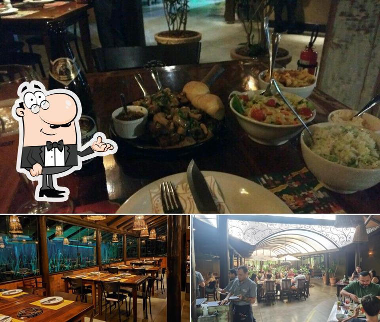 O interior do Figueira Restaurante