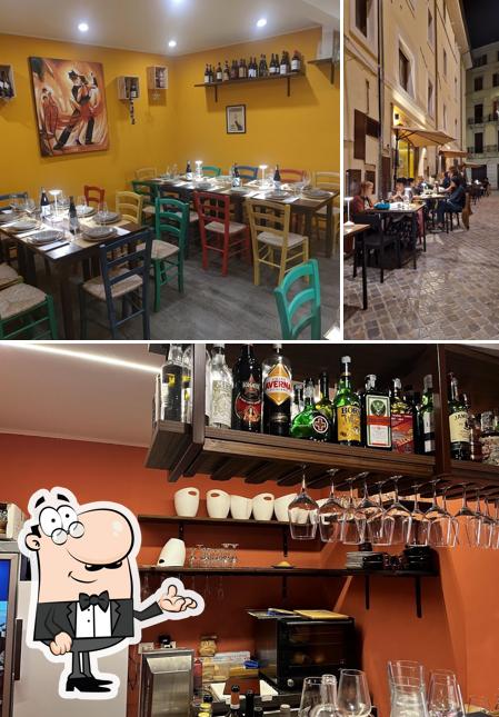Gli interni di Osteria Simonetti