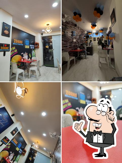 The interior of Zorko Brand of food lovers, Bholaram UstadMarg, Indore