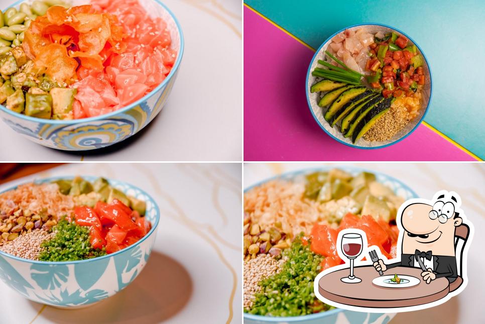 Ceviche al MOMI Hagakure Poke & Matcha Bar