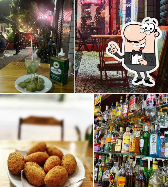 O interior do Bar Boa Sorte