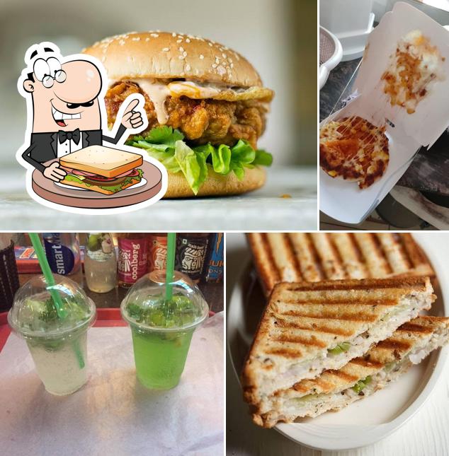 Grilled cheese sandwich at BURGER BAR