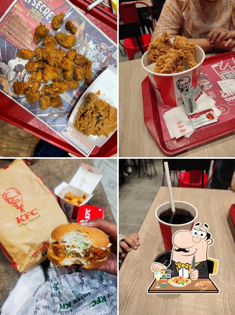 Fried chicken at KFC