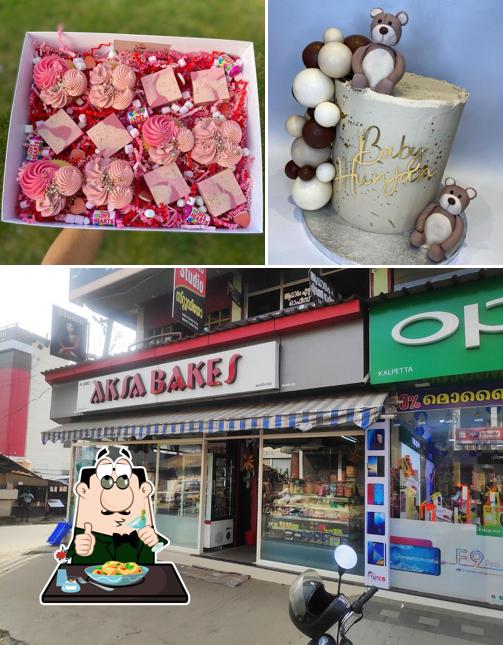 The photo of food and exterior at Aksa Bakes