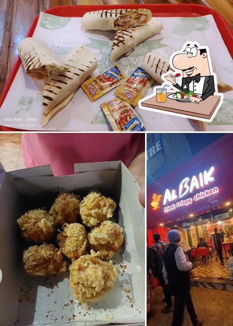 Food at AlBaik Cafe