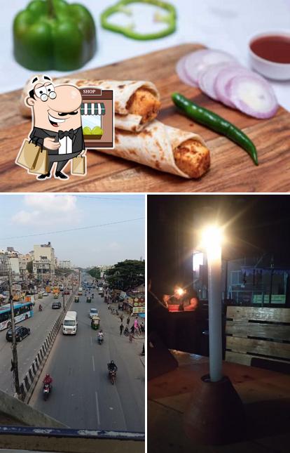 Among different things one can find exterior and food at PR Kolkata kitchen