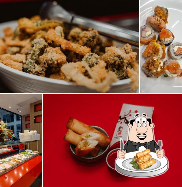 Rolinho primavera em Feng Cheng Restaurante - Culinária Oriental