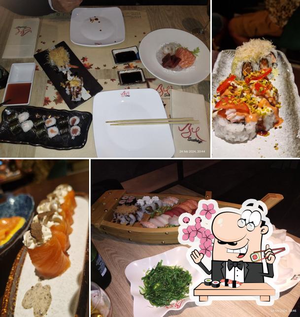 Scegli le varie opzioni di sushi