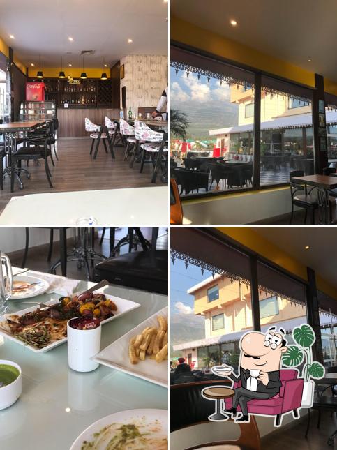 Take a seat at one of the tables at The Terrace Cafe