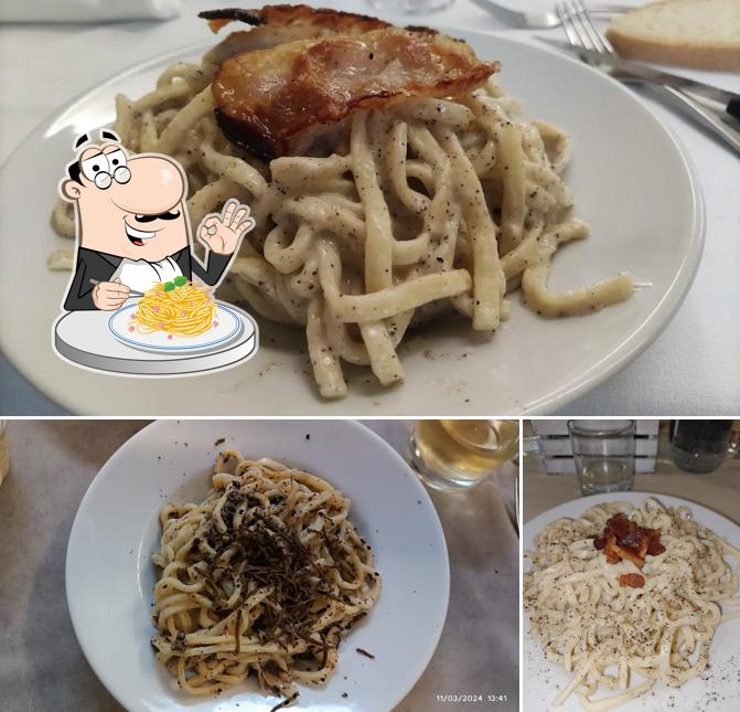 Spaghetti alla carbonara al Trattoria Italia 61