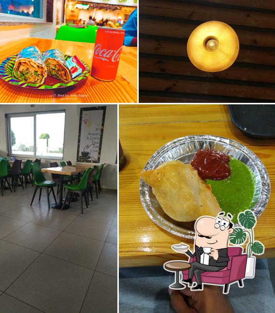 The interior of Chai Garam Pocket Cafe by CSSGi, Jaswantnagar