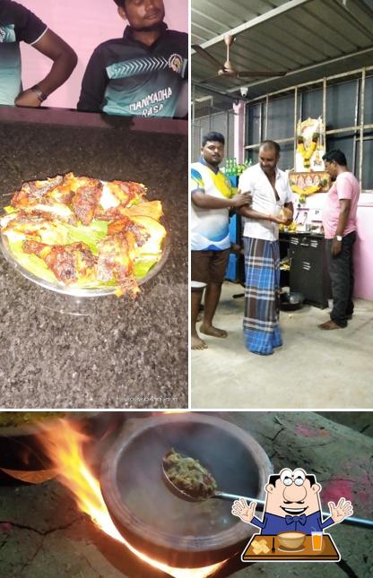 Food at Indian dhaba family restaurant