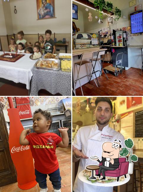 Gli interni di Pizza Man