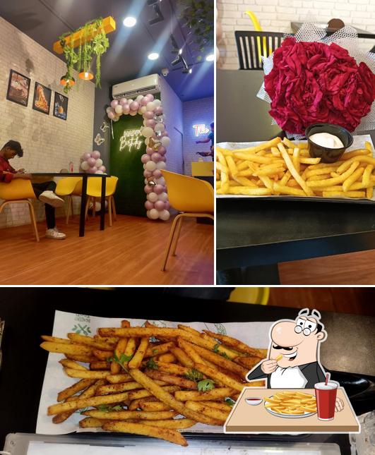 French fries at Cafe Caffea