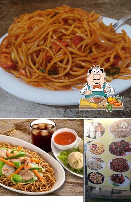 Spaghetti bolognese at Radha's kitchen