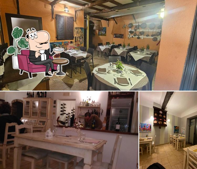 Gli interni di Osteria La Trappola